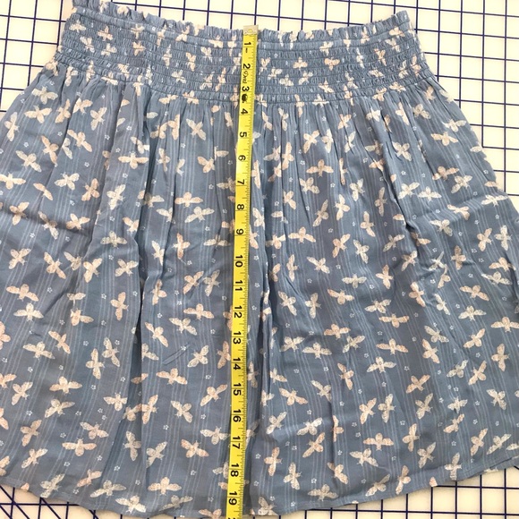 NWT LOFT smocked butterfly skirt size L - Picture 7 of 9